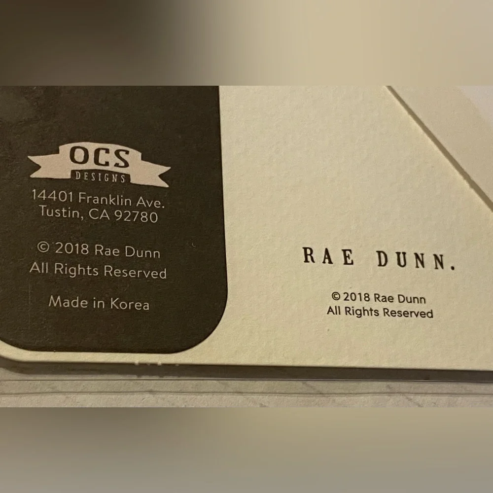 2 Rae Dunn 'Best Day Ever' blank Celebration Cards